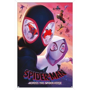 Trends International Marvel Spider-Man: Across The Spider-Verse - Masks  One Sheet Framed Wall Poster Prints - 1 of 4