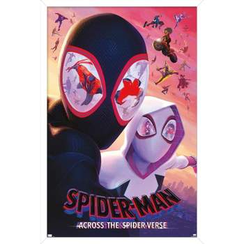Marvel Spider-Man: Across the Spider-Verse (Part One) - Miles Wall Poster,  22.375 x 34 Framed