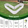 COWLOWN Gray Heart-Shaped Galvanized Raised Garden Bed Outdoor, Large Metal Planter Box for Vegetables, Flowers, and Herbs - 3 of 4
