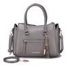 MKF Collection Valeria Vegan Leather Women's Satchel Bag with Keyring by Mia K - 2 of 4