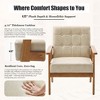 MOONMISS Mid-Century Modern Accent chair，Leisure Chair with Solid Wood Armrest and Feet,for Living Room Bedroom Studio chair - 4 of 4