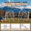 AMERLIFE Garden Igloo Dome Tent with PVC Transparent Cover, Quick Connect Installation, Waterproof Outdoor Dome for Winter, Patio, Backyard - 3 of 4