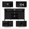 Yaheetech 31in Height Tall Modern TV Stand Media TV Console Black - 4 of 4