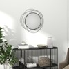 SEVOBAL Bathroom Vanity Mirrors Round Metal Frame High Quality Glass for Living Room Bedroom Wall Decor Moisture Resistant, Black, 25.6"*0.4"*25.6" - 2 of 4