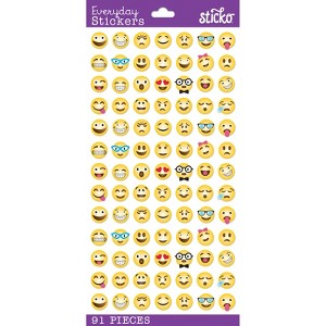 Sticko Themed Stickers - Classic Smileys, 91pcs - 1 of 1