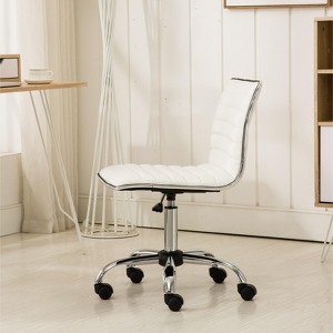 Vynxaria Fremo Chromel Adjustable Air Lift Office Chair - 1 of 4
