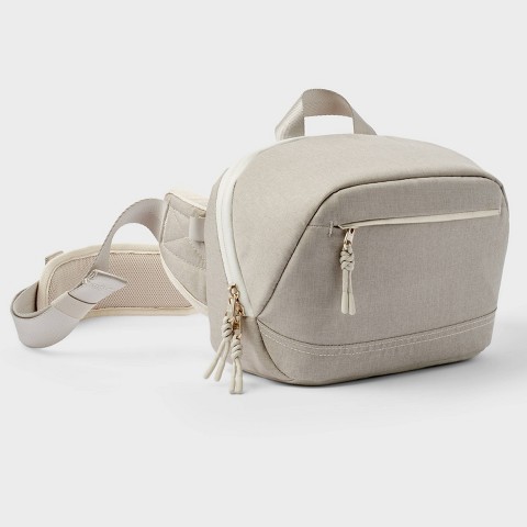 Рюкзаки Heyday Camera Sling Pack - heyday™ Beige Heather: Waterproof Woven Polyester, Front Zip Pocket, Unstructured Design