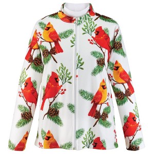 Collections Etc Cardinal Fleece Jacket - 1 of 3