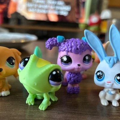 Littlest Pet Shop 3pk Collectible Figures - Axolotl, Rhino, Iguana