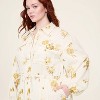 Women's Floral Long Sleeve Utility Midi Shirt Dress - Woolrich x Target Cream - 4 of 4