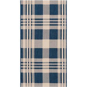 Courtyard CY6201 UV & Stain Resistant Non-Shedding Power Loomed Indoor/Outdoor Rugs - Safavieh - 1 of 4