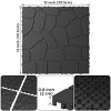 Syemin Carpet Tiles 44PCS New Stone Texture Patio Deck Tiles, Decking Tiles Floor Tile for Porch Poolside Balcony Backyard, Gray, 12"*12"*0.8" - 3 of 4