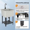 Winado Plastic Utility Sink Freestanding With Storage Shelf - 3 of 4