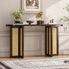KIGFTSOD Farmhouse Rattan Console Table - Narrow Storage Entryway Table, Ideal for Living Room & Entrance Hallway - 3 of 4