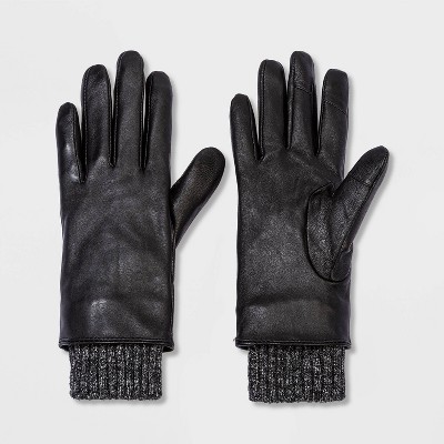 Women's Leather Gloves - A New Day™ Black XS/S