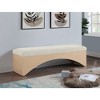 Meridian Furniture,Lawson Velour Fur Fabric Bench - 2 of 4