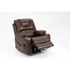 Electric Power Lift Recliner with Dual OKIN Motor, Massage and Heating, Cup Holders - 3 of 4