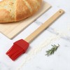 Unique Bargains Basting Brush 28g Wooden Handle Baking Brush Dishwasher Safe Silicone 9.25"x1.5" 1Pcs - 2 of 4