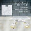 Taylor Digital Glass Bathroom Scale - Marble Design White - 4 of 4