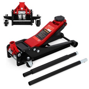 EcoSummer 6600 lbs Heavy Duty Low Profile Floor Jack, Dual Pump Hydraulic Jack 2"-19.5" Lift w/ Safety Lock. - 1 of 4