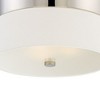 Crystorama Lighting Grayson 3 - Light Flush Mount in  Polished Nickel - 3 of 4