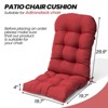 Crestlive Products Adirondack Chair Cushion 50 inch Thickening Waterproof Fade Resistant - 2 of 4