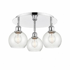 Athens - 3 Light Flush Mount In Industrial Style-8.63 Inches Tall and 17.75 Inches Wide - 1 of 1