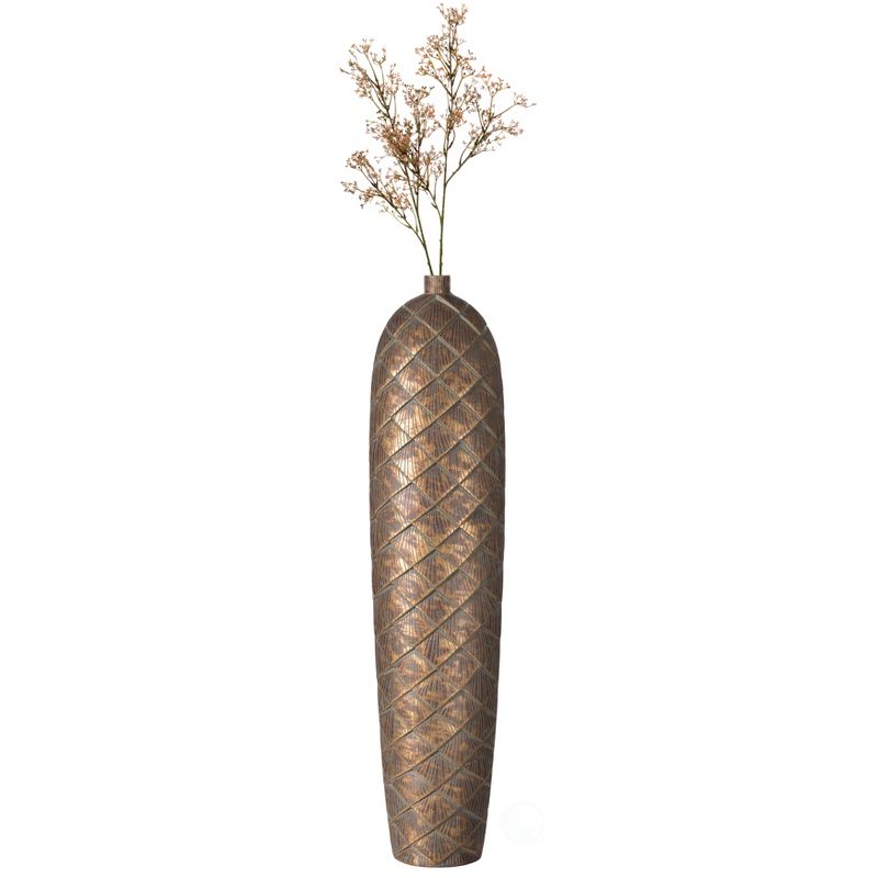 Uniquewise 37-inch-tall Cylinder Antique Floor Vase – Modern Living Room Decor - Ceramic Rustic Elegant Home Accent with Vintage Charm, 1 of 7