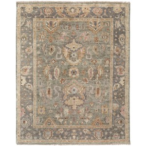 Carrington Traditional Oriental Gray/Gold/Pink Area Rug - 1 of 4