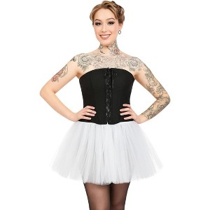 Malco Modes Women’s Multi-Layer Chiffon Tutu Skirt – Ballet, Halloween Costume, Vintage Party & Rave Outfit - 1 of 4