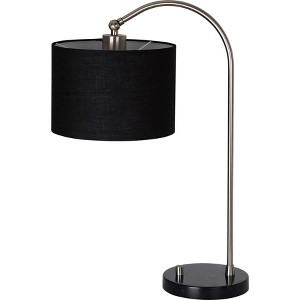 Nickel Arc Task Table Lamp Marble Base Black (Lamp Only) - Project 62