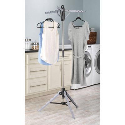 Whitmor Silver Collapsible Tripod Clothes Drying Rack