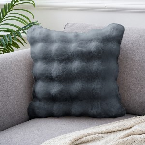 Unique Bargains Faux Fur Cozy Luxury Soft Modern Plush Pillowcase 1 Pc - 1 of 4