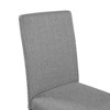ChicFurnit Dining Sets Round Table with Upholstered Chairs for Modern Living Space, White Gray, 46.85"*46.85"*4.53" - 4 of 4
