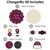 Big Dot of Happiness Elegant Thankful for Friends - Friendsgiving Thanksgiving Party Paper Charger and Table Decorations Chargerific Kit  for 8 - 3 of 4