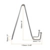Unique Bargains Iron Durable Rounded Corner Book Decorative Easels or Stands 3 Pcs - 2 of 4