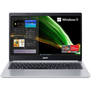 Acer Aspire 5 - 15.6" Laptop AMD Ryzen 5 5500U 2.10GHz 8GB RAM 256GB SSD W11H - Manufacturer Refurbished - 1 of 4