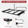Steel Panel Truck, 1500 Lbs Panel Dolly Cart with 4 Inch Swivel Casters, Heavy Duty Drywall Sheet Cart for Warehouse, Black - 3 of 4