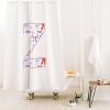 Deny Designs April Lane Art Fancy Bow Monogram Shower Curtain - 2 of 3