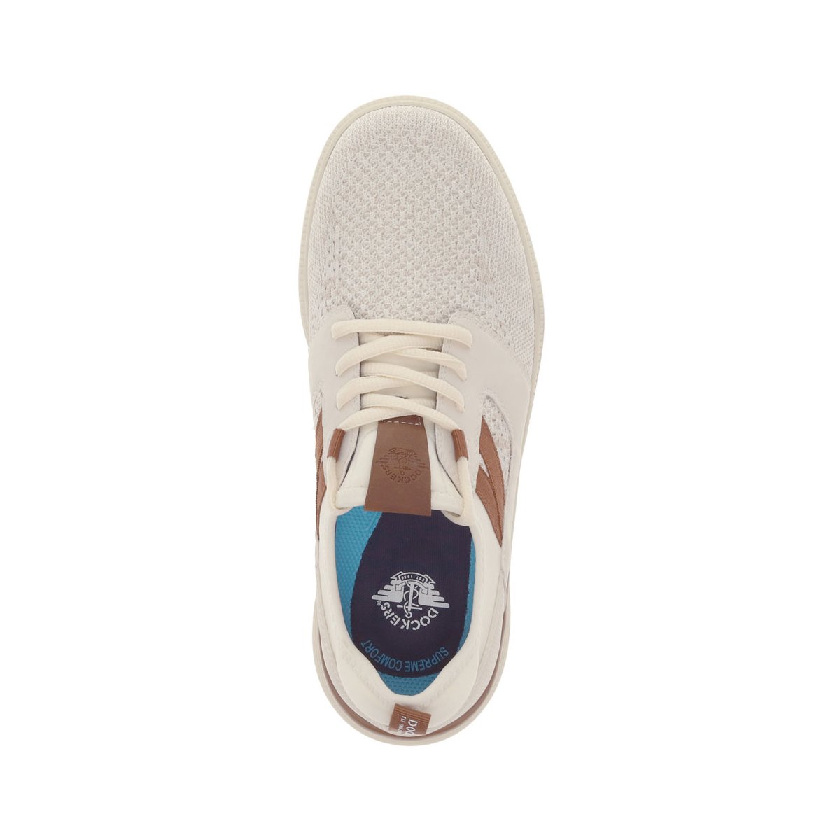 Мужские Dockers Mens Adan Casual Lace-Up Sneaker, Off White/Tan, Size 11 — фото 2