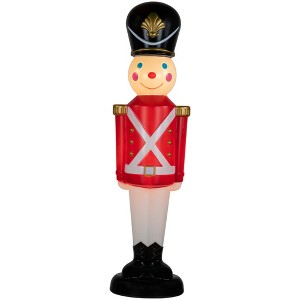 Northlight 42" Lighted Blow Mold Toy Soldier Outdoor Christmas Decoration - 1 of 4
