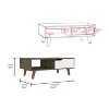 Vynxaria Coffee Table 2.0 - Stylish Design with Drawer and Open Shelf - 4 of 4
