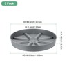 Unique Bargains Plastic Indoor/Outdoor Anti-Rot Water Catcher Tray Plant Saucer 3 Pcs - 2 of 4