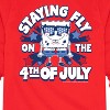 Boys' - SpongeBob SquarePants - Fly on the 4th of July Long Sleeve Graphic T-Shirt - 2 of 4