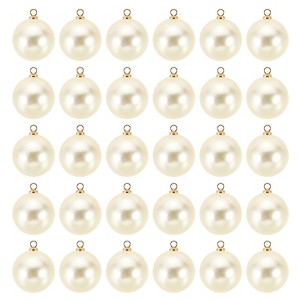 Unique Bargains Plastic Bulk Elegant DIY Crafts Jewelry Making Pearl Pendant 100 Pcs - 1 of 4