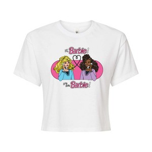 Women's - Barbie - Phone Call Cropped Graphic T-Shirt - 1 of 4