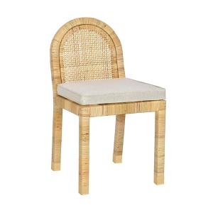 TOV Furniture Amara Linen Arched Dining Chair in Cream - 1 of 4