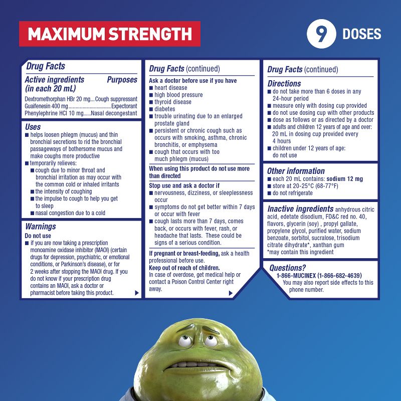 Mucinex Max Strength Severe Congestion &#38; Cough Medicine - Liquid - 6 fl oz, 4 of 11