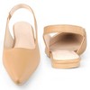 Perphy Women's Solid Pointed Closed Toe Slip On Slingback Flat Pumps - 2 of 3