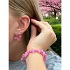 Michelle Marie Boutique's Pink Crystal Jewelry Set, Wrap Bracelet & Dogwood Flower Earrings - 2 of 4